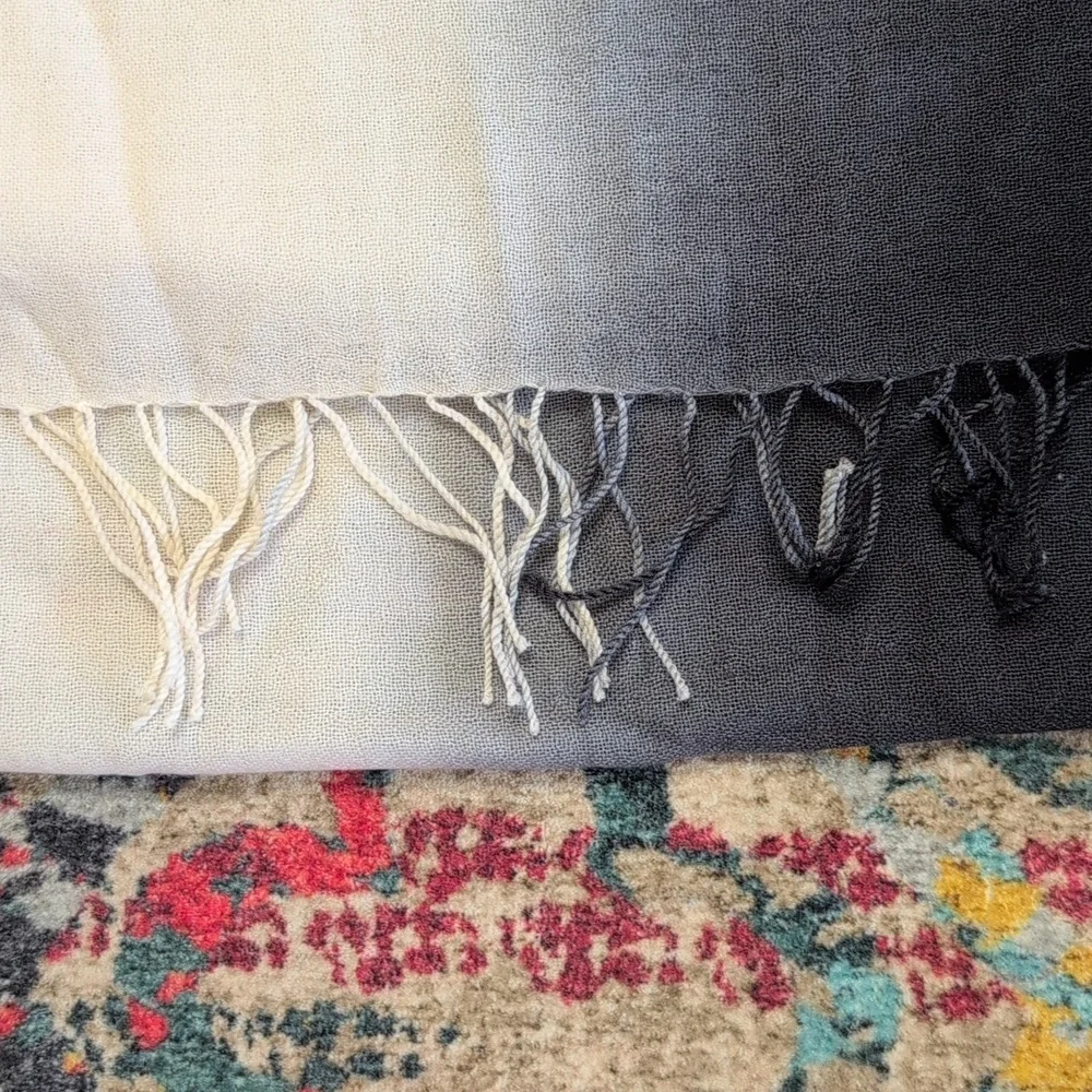 Coveri Collection Ombre Scarf Or Stole Cashmere And Wool